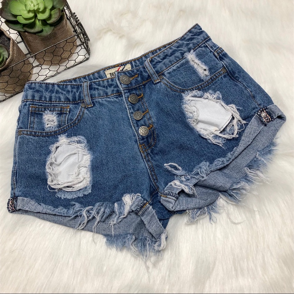 Distressed Denim/Jean shorts